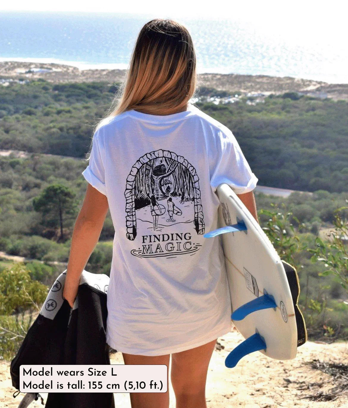 Finding Magic - White, Organic, Fairtrade, Unisex Shirt