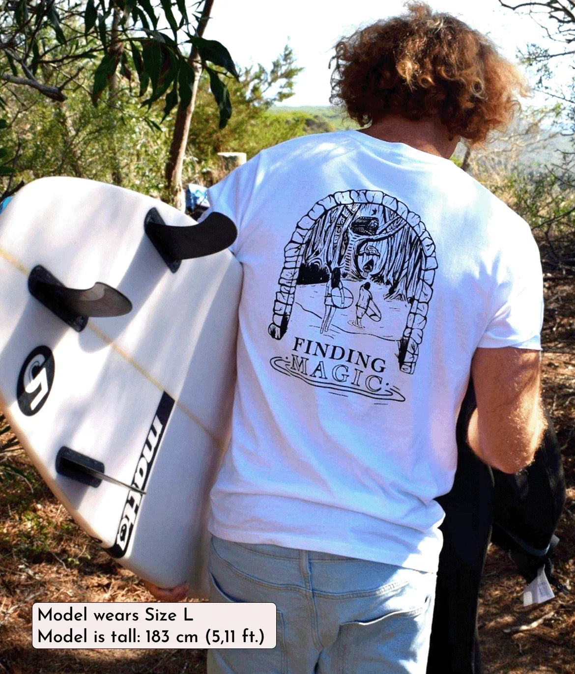 Finding Magic - White, Organic, Fairtrade, Unisex Shirt
