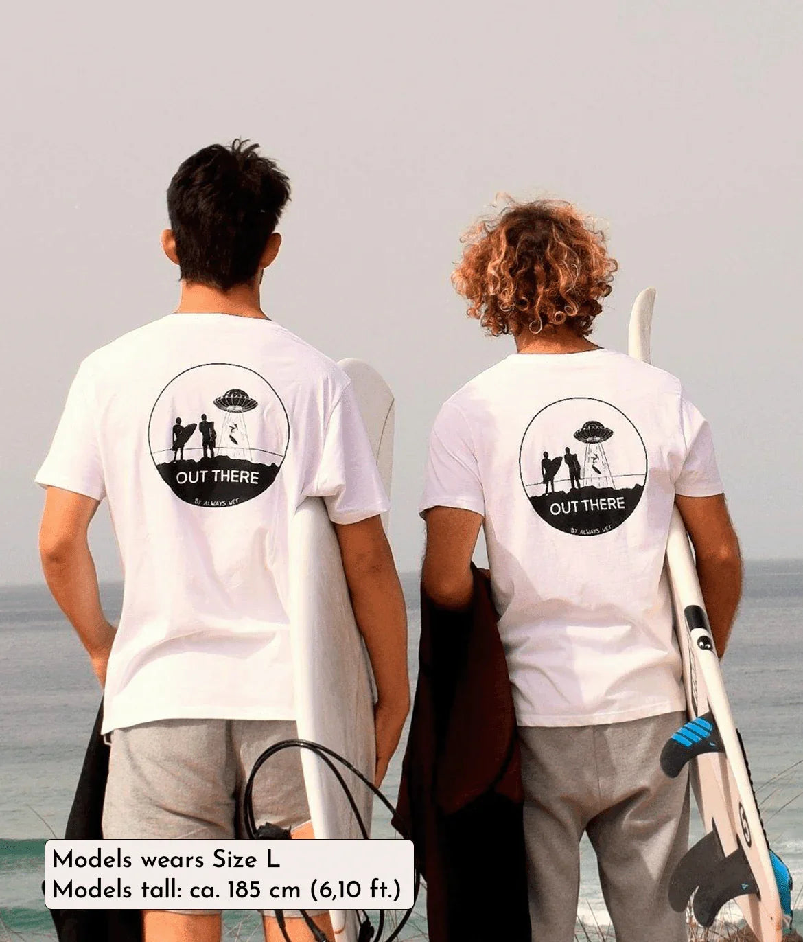 Out There - White, Organic, Fairtrade, Unisex Shirt