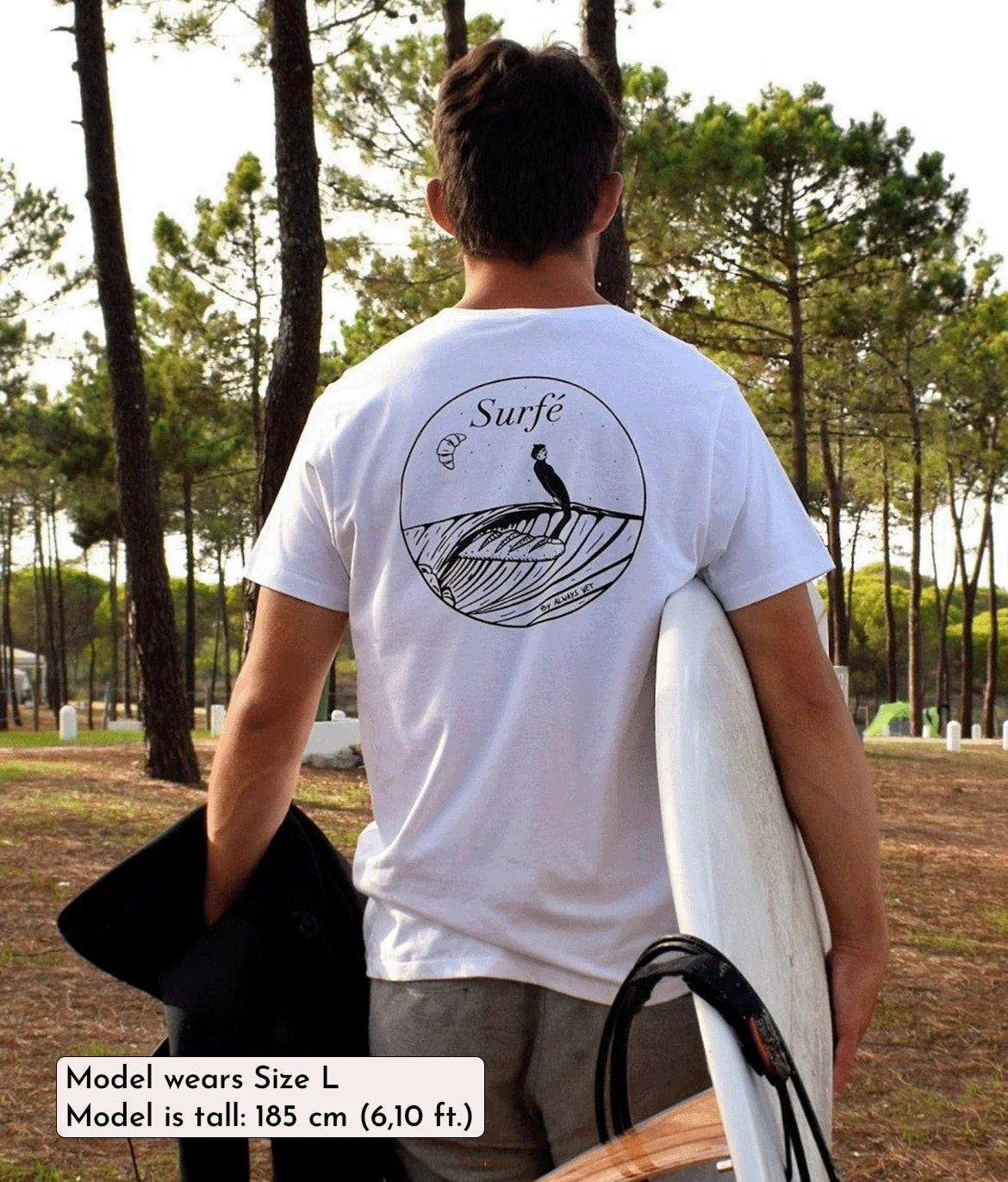 Surfé - White, Organic, Fairtrade, Unisex Shirt