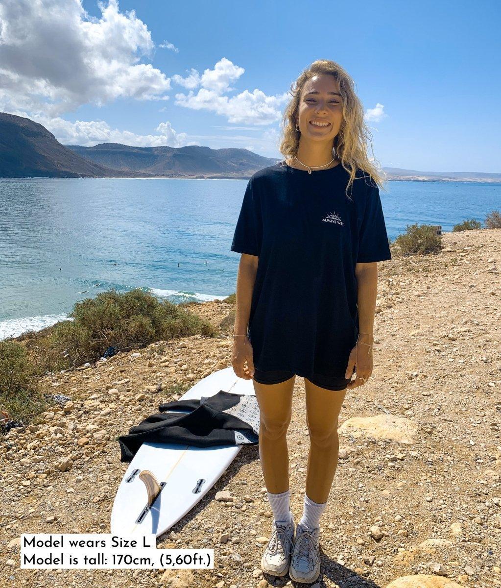 Addicted To Lines - BLACK, Organic, Fairtrade, Unisex Shirt - Always Wet