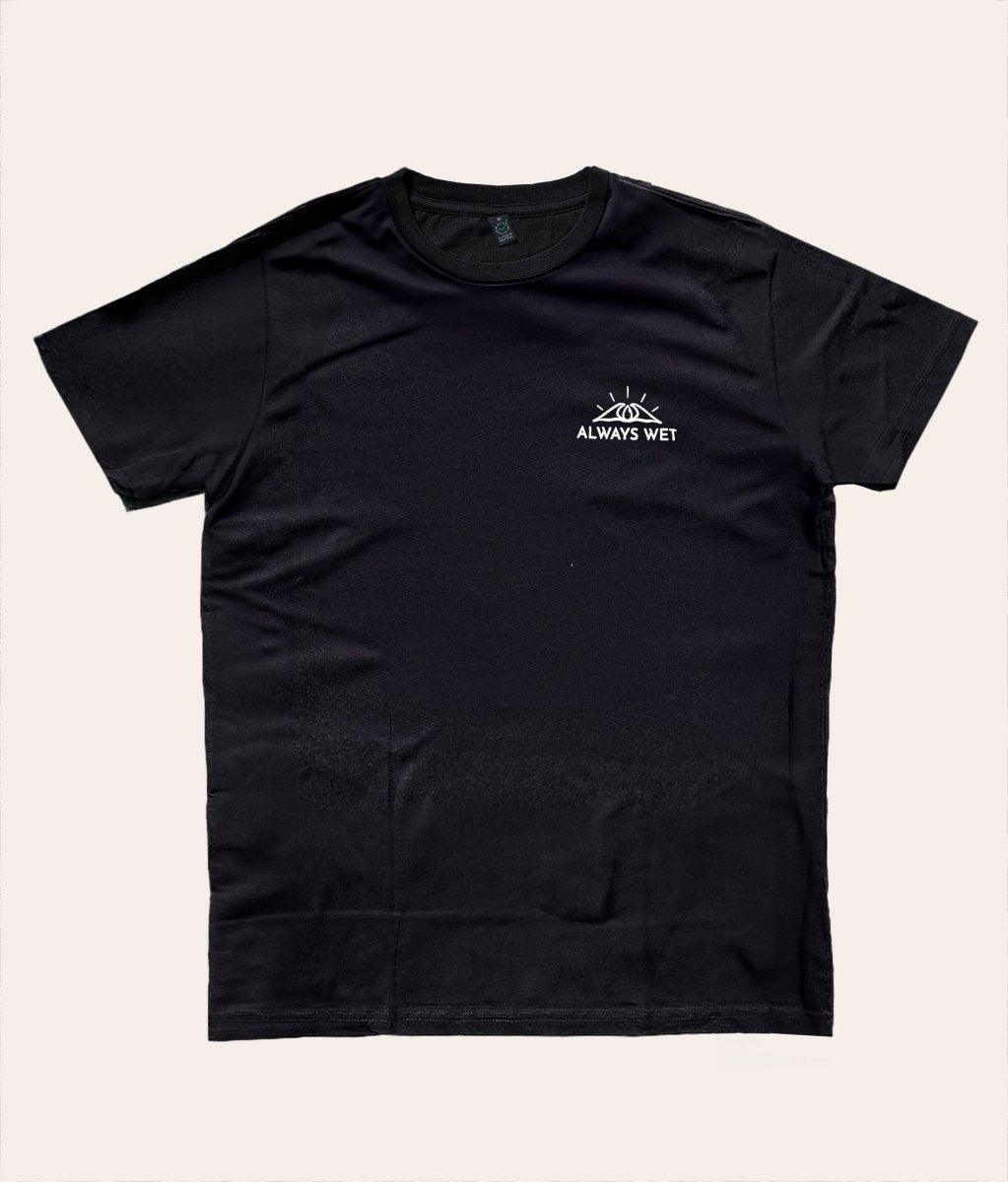Addicted To Lines - BLACK, Organic, Fairtrade, Unisex Shirt - Always Wet