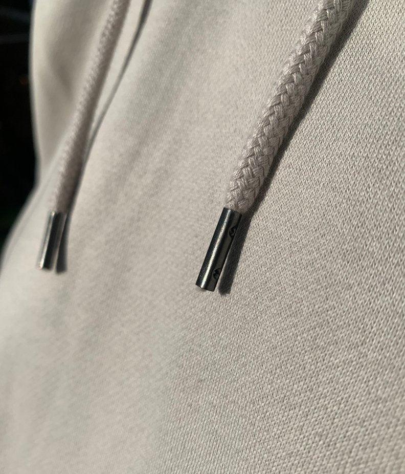 Addicted to Lines - Cream, Organic, Fairtrade, Unisex Hoodie - Always Wet