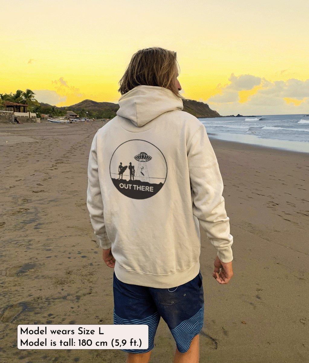 Out There - Cream, Organic, Fairtrade, Unisex Hoodie - Always Wet