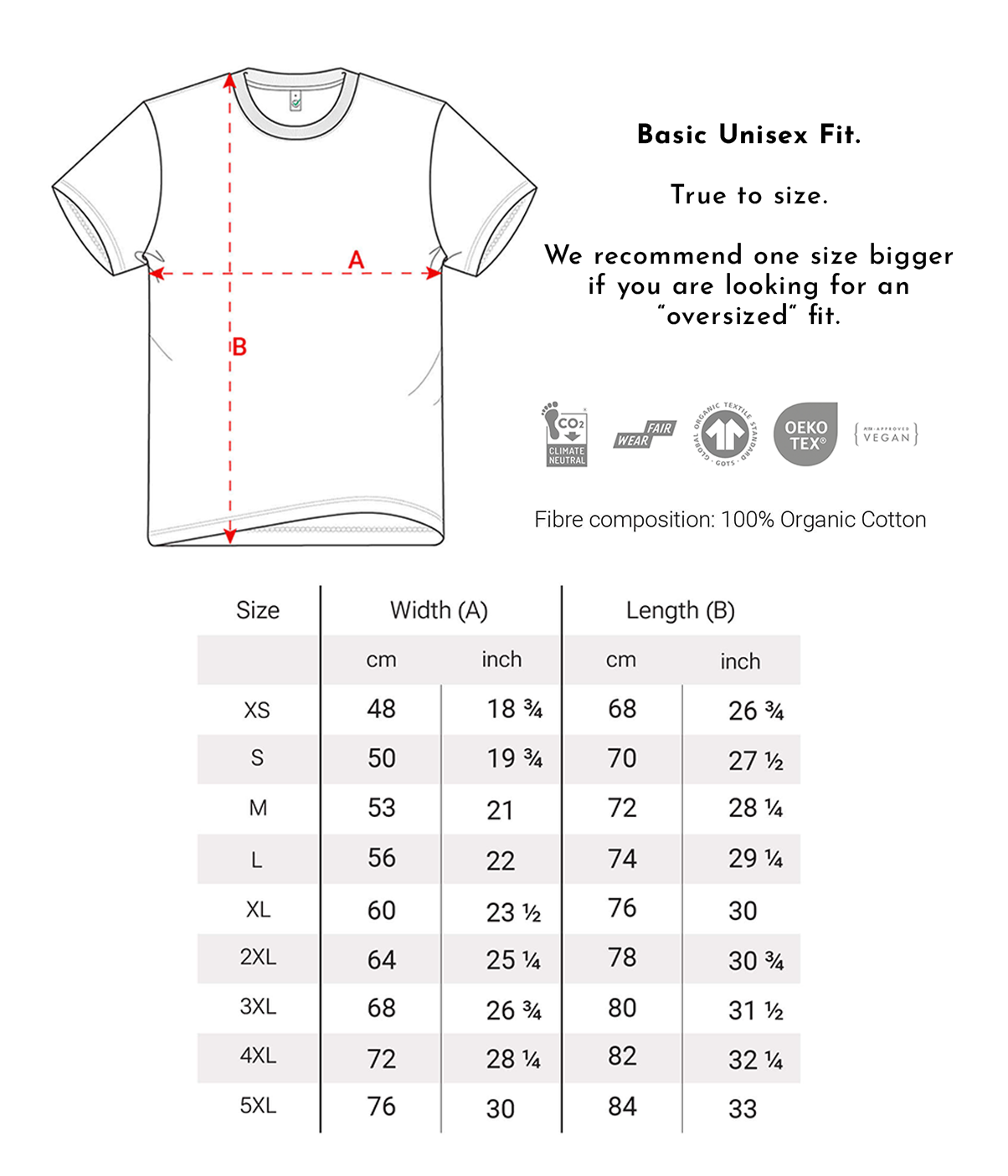 Airbender - White, Organic, Fairtrade, Unisex Shirt