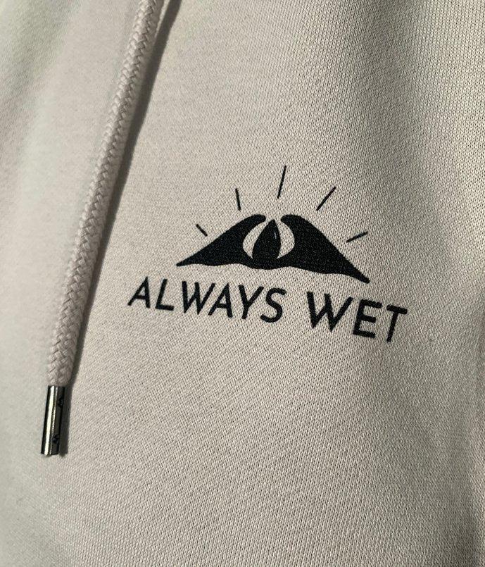 Surfé - Cream, Organic, Fairtrade, Unisex Hoodie - Always Wet