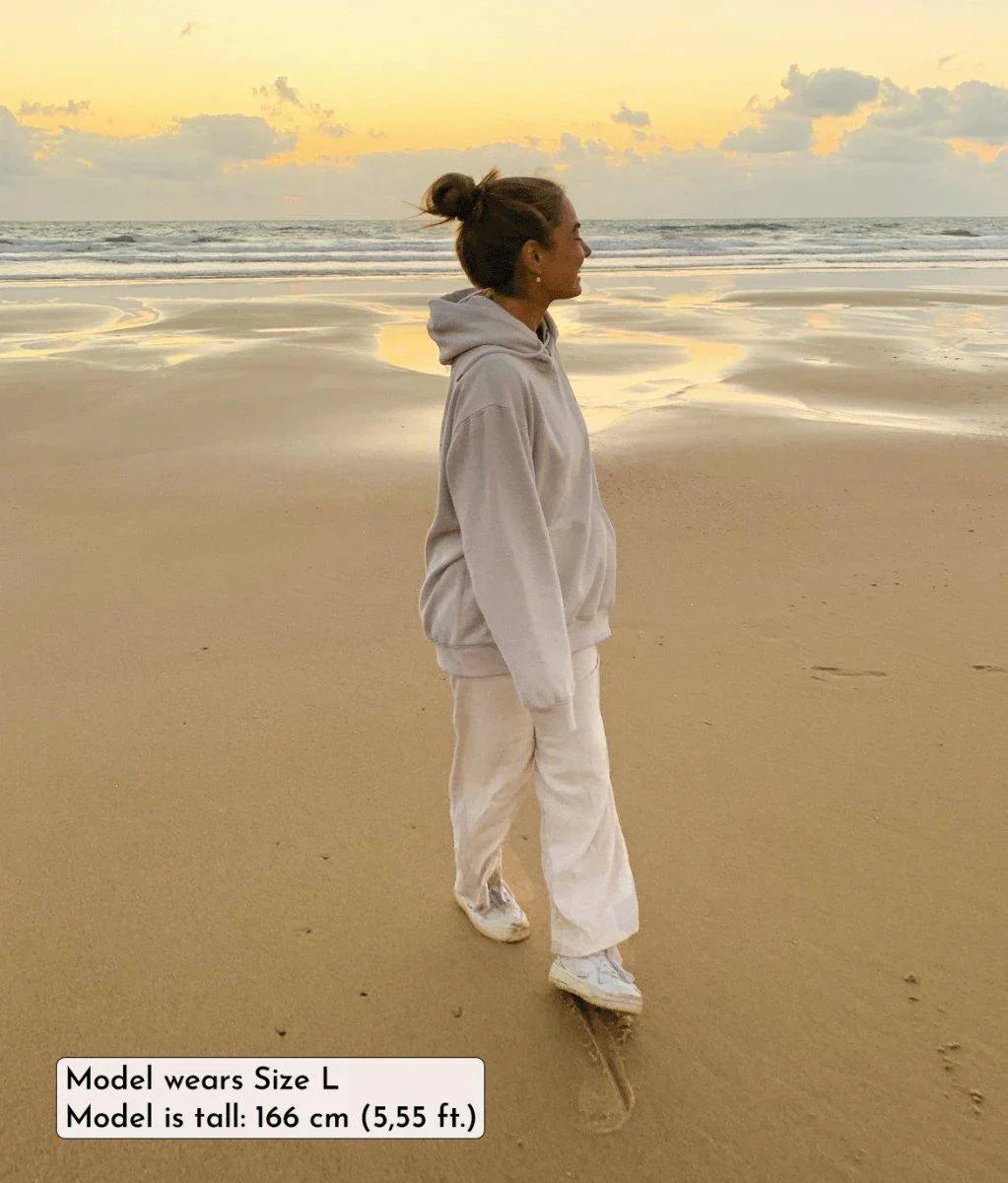 Surfé - Cream, Organic, Fairtrade, Unisex Hoodie - Always Wet