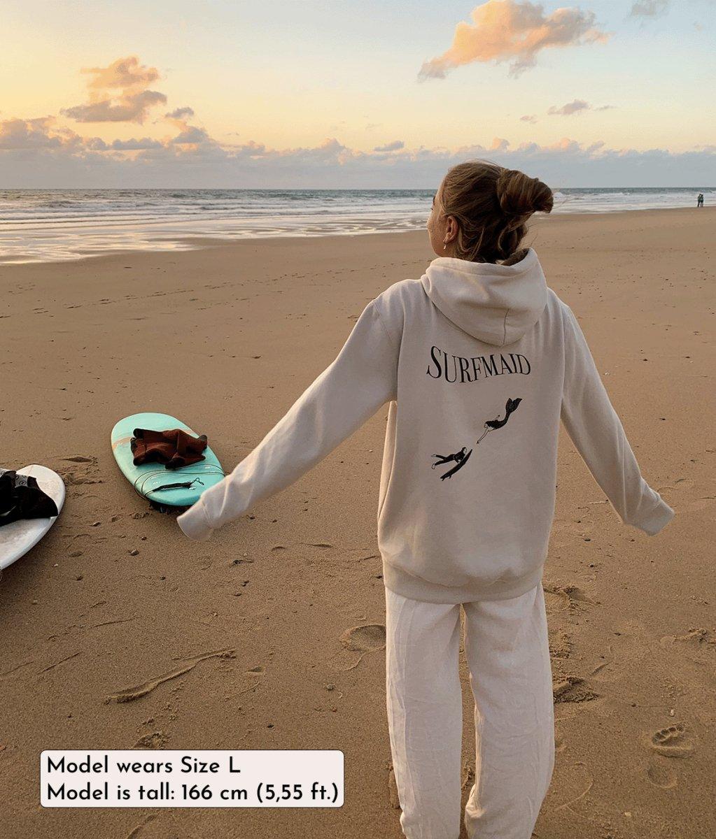 Surfmaid - Cream, Organic, Fairtrade, Unisex Hoodie - Always Wet