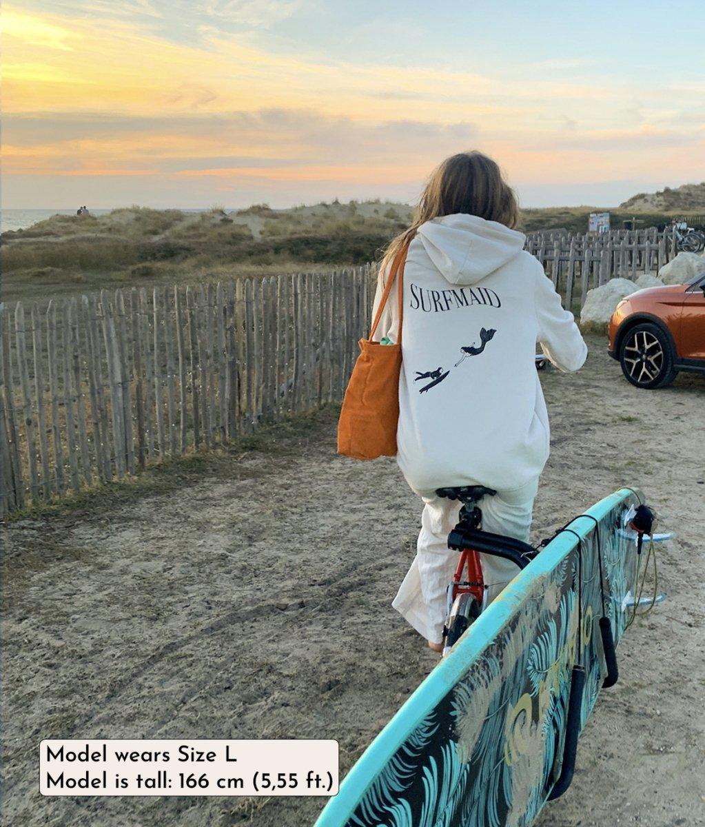 Surfmaid - Cream, Organic, Fairtrade, Unisex Hoodie - Always Wet