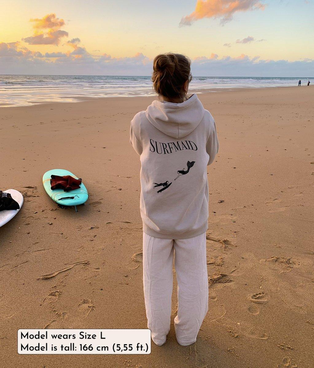 Surfmaid - Cream, Organic, Fairtrade, Unisex Hoodie - Always Wet
