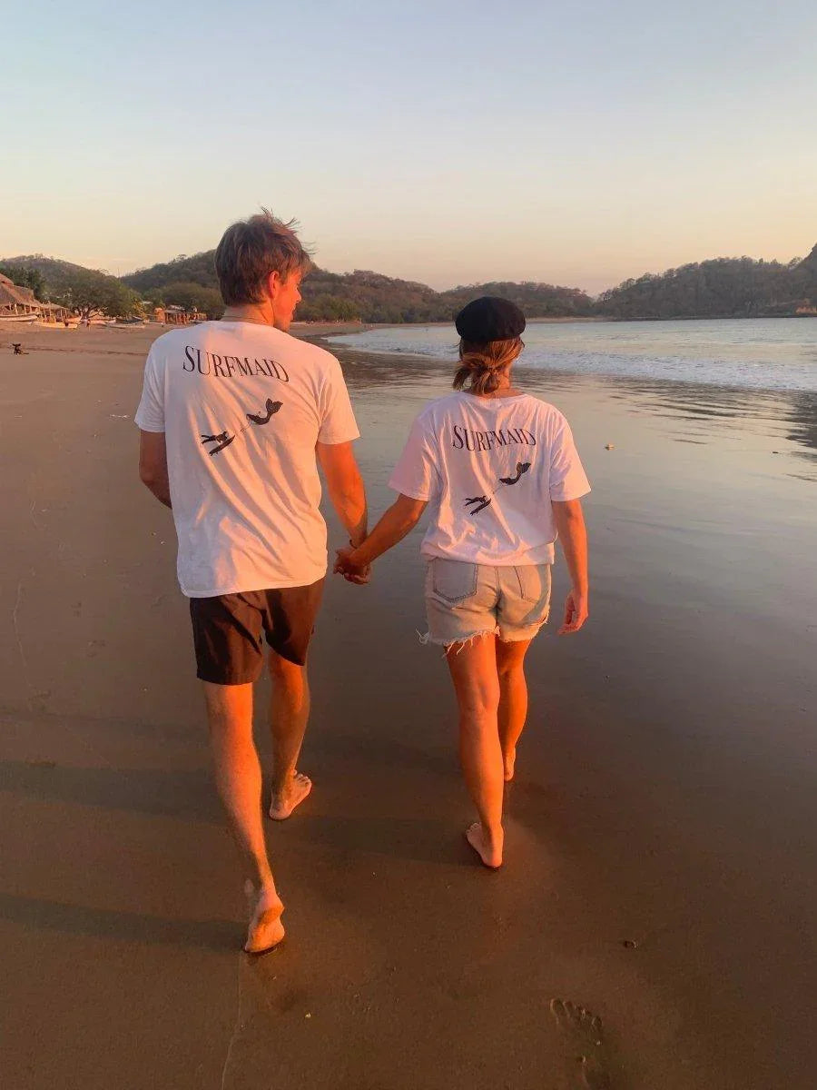 Surfmaid - White, Organic, Fairtrade, Unisex Shirt - Always Wet