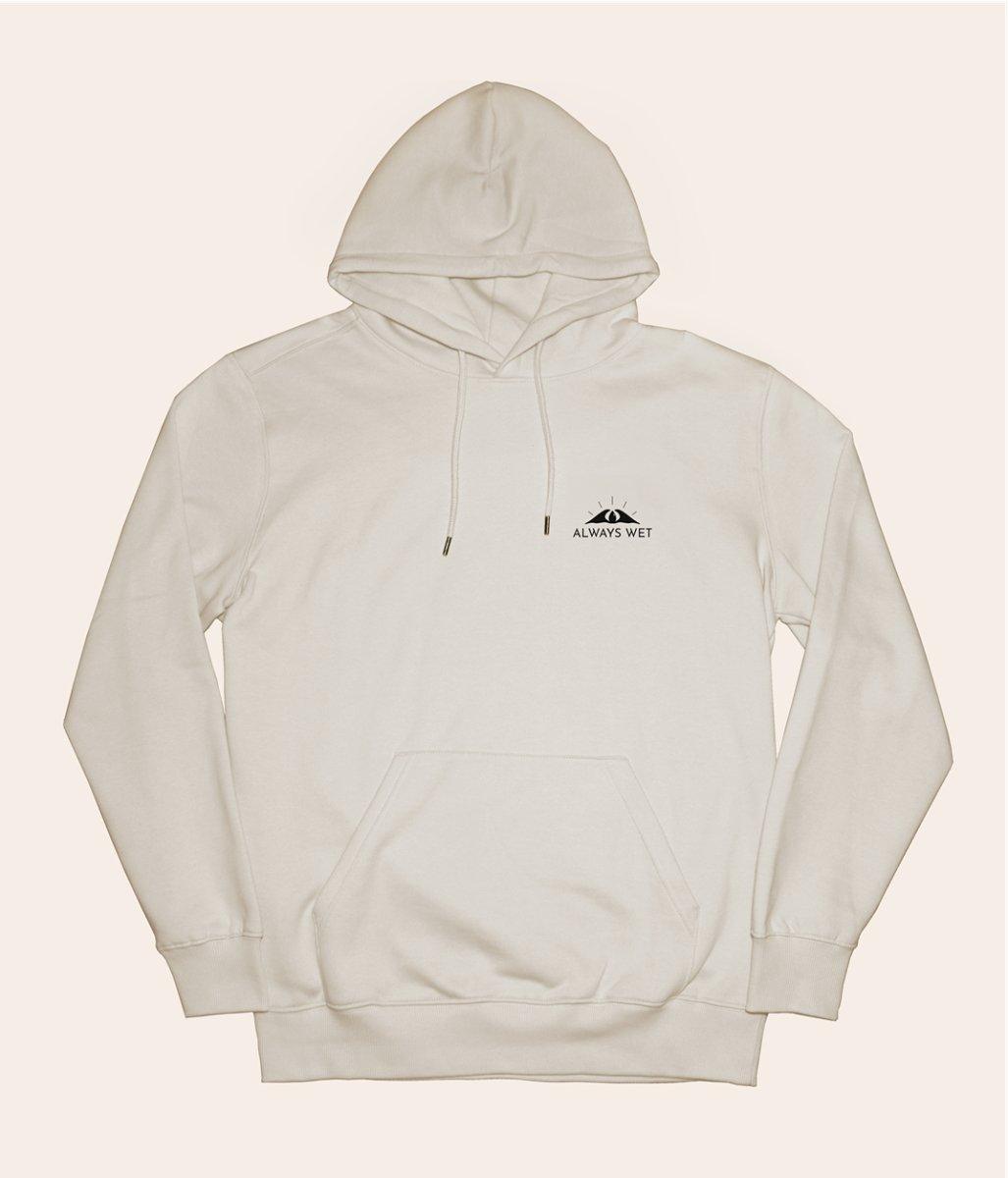 Addicted to Lines - Cream, Organic, Fairtrade, Unisex Hoodie - Always Wet