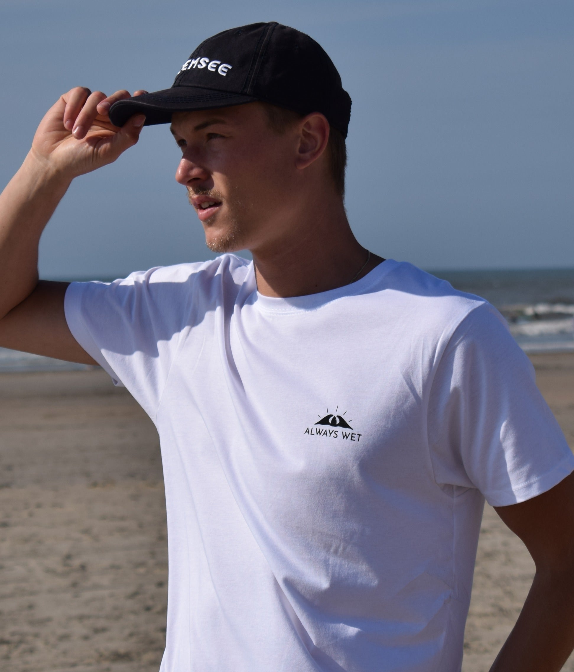 Addicted to Surfing? - White, Organic, Fairtrade, Unisex Shirt