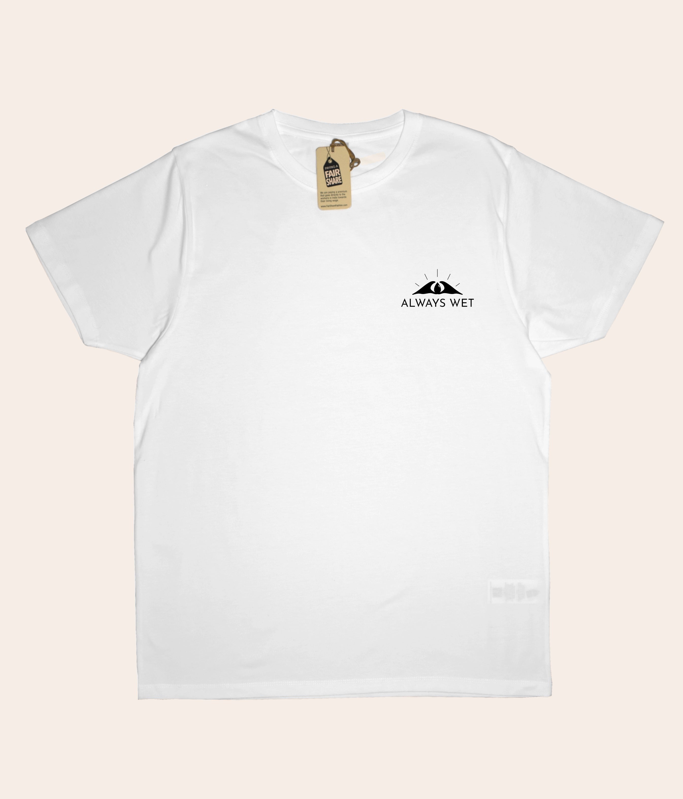 Wave Hunter - White, Organic, Fairtrade, Unisex Shirt