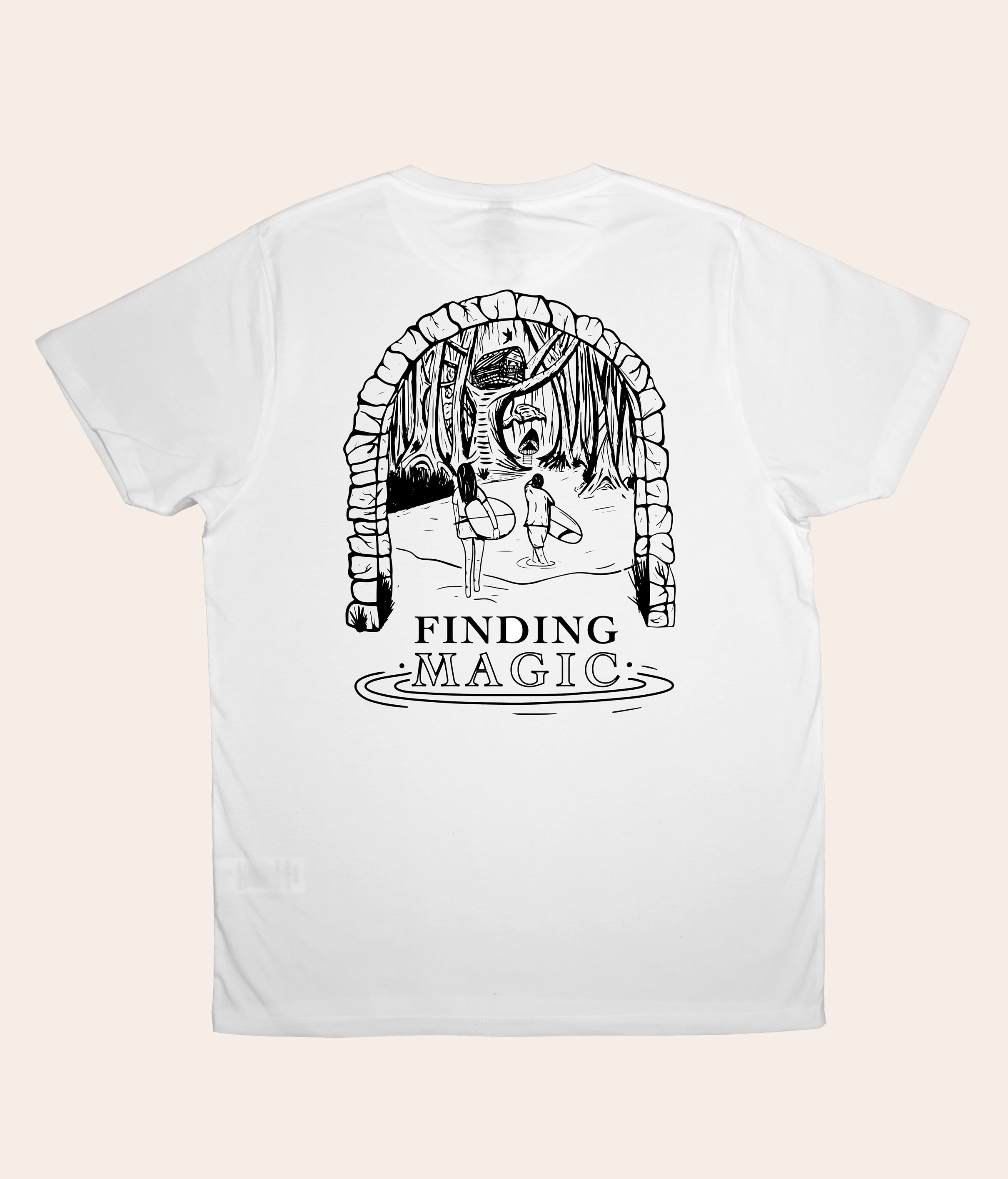 Finding Magic - White, Organic, Fairtrade, Unisex Shirt