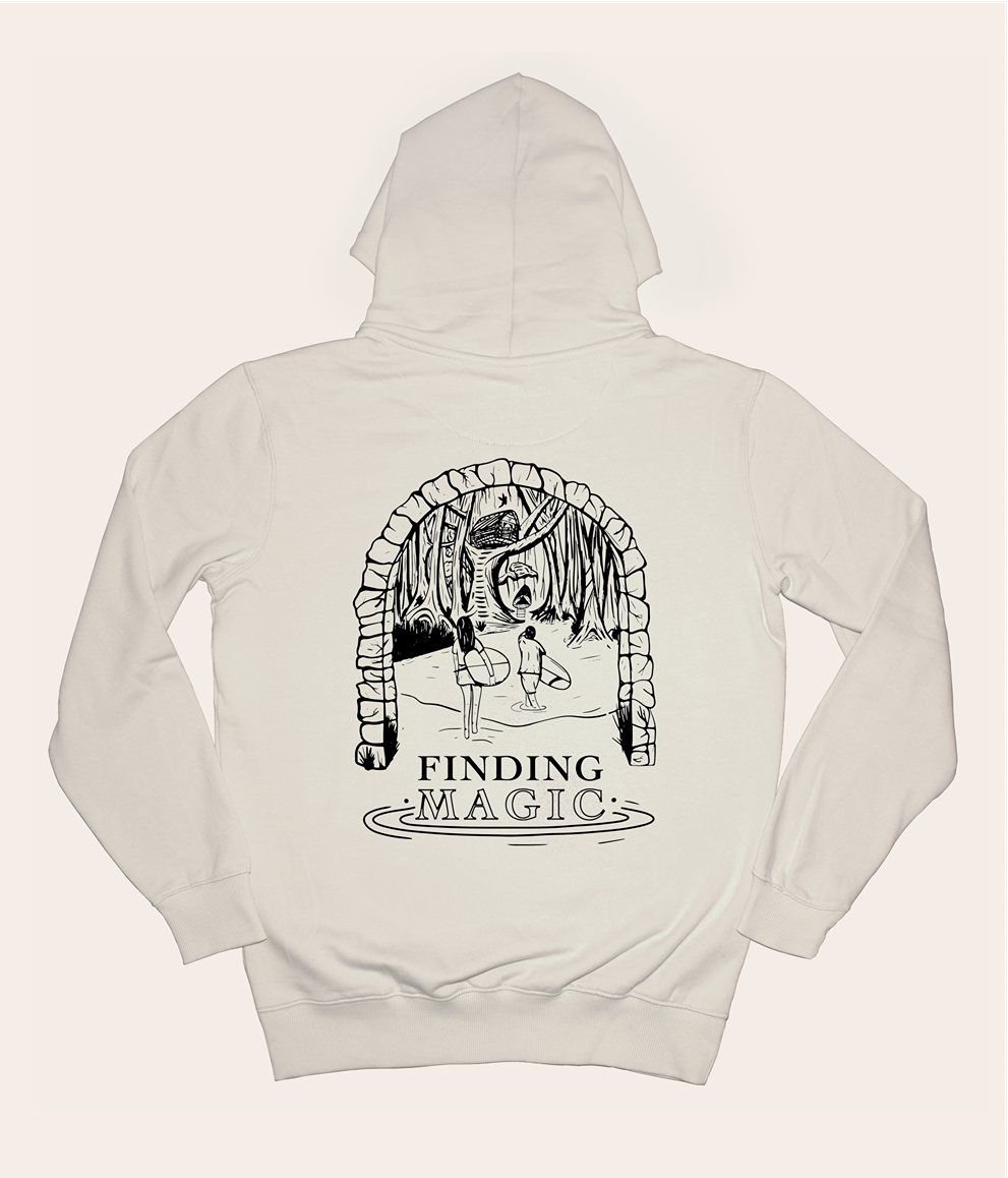 Finding Magic - Cream, Organic, Fairtrade, Unisex Hoodie