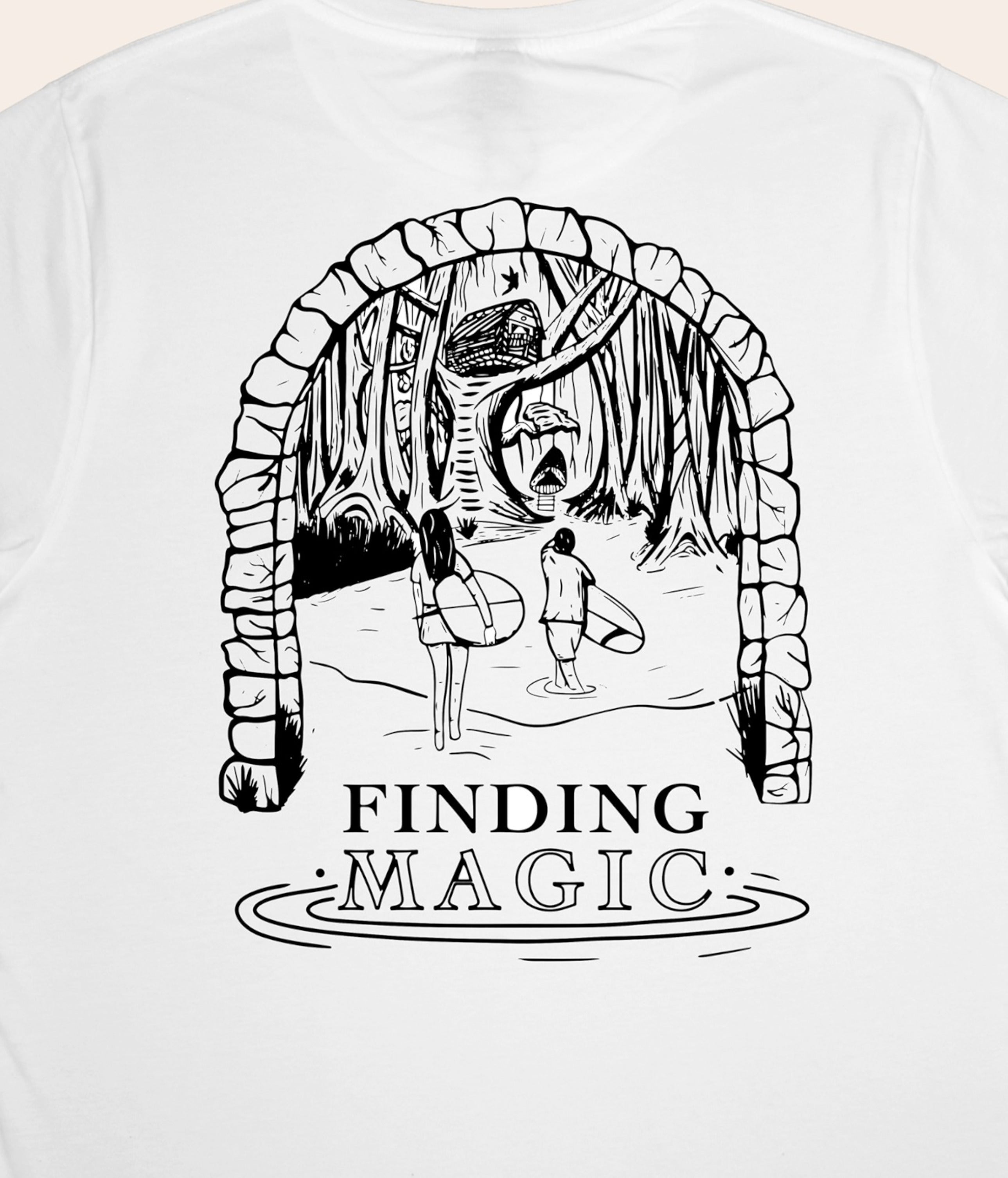 Finding Magic - White, Organic, Fairtrade, Unisex Shirt