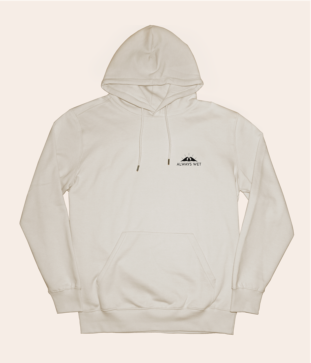 Fish & Surf - Cream, Organic, Fairtrade, Unisex Hoodie