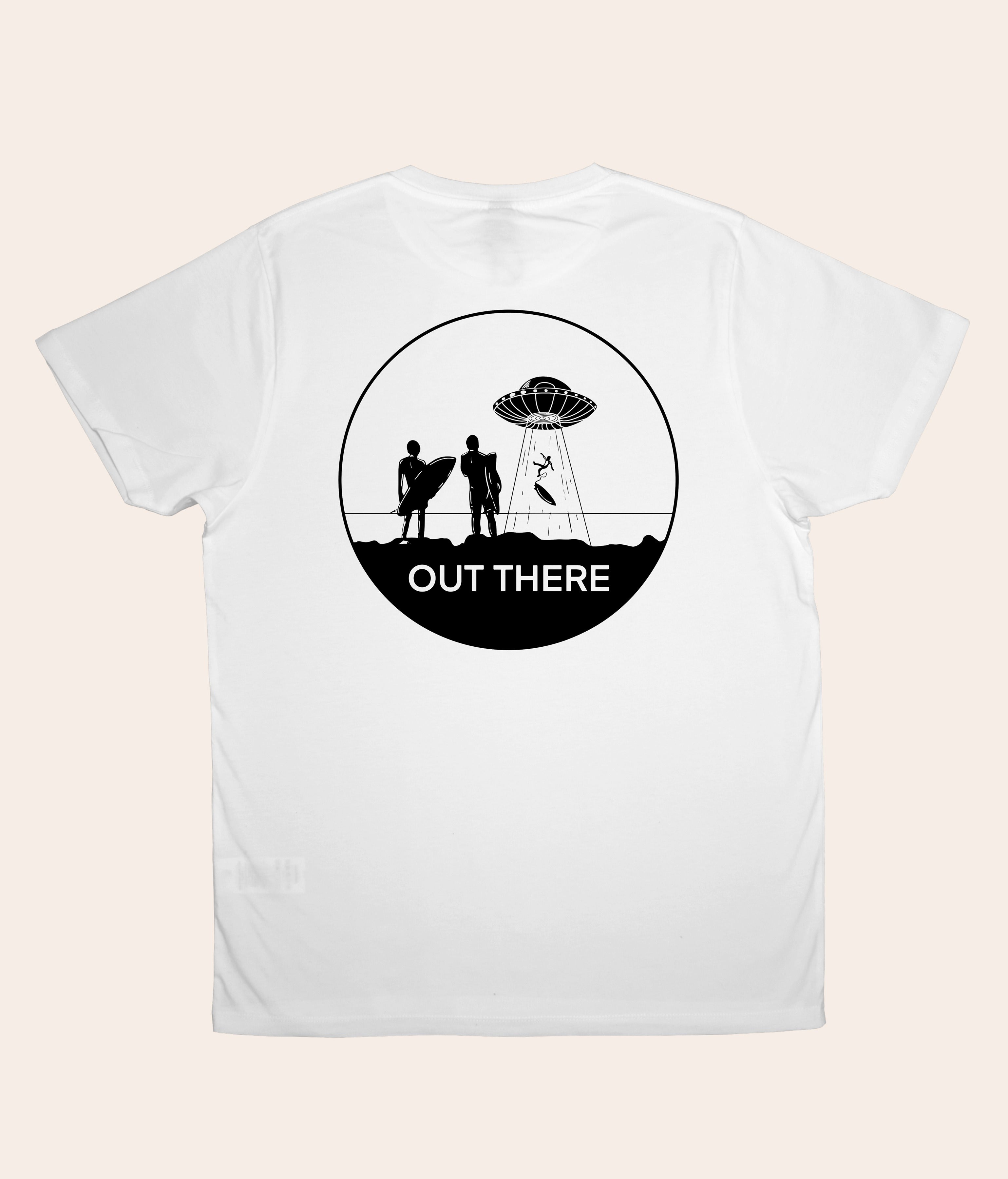 Out There - White, Organic, Fairtrade, Unisex Shirt