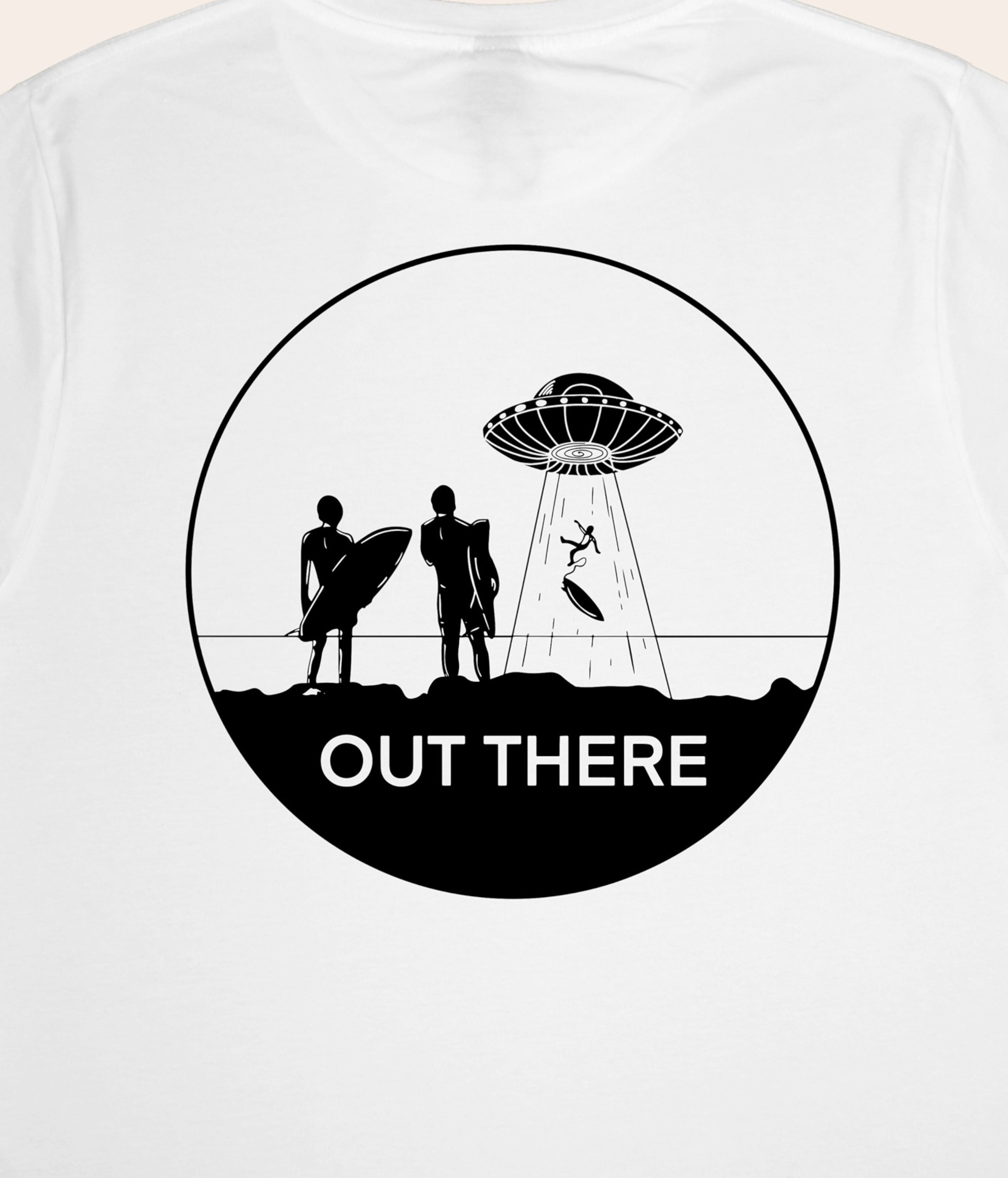 Out There - White, Organic, Fairtrade, Unisex Shirt