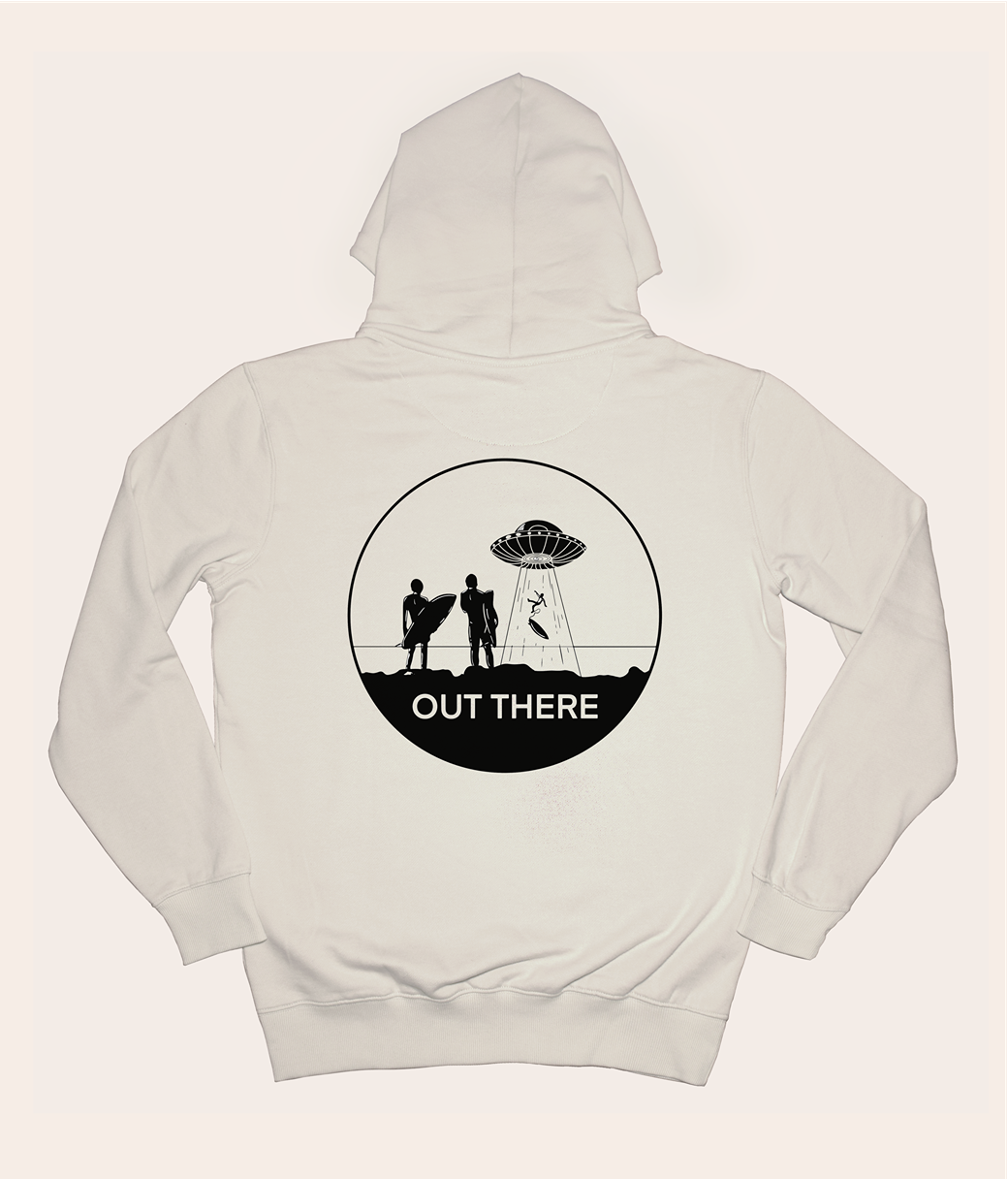 Out There - Cream, Organic, Fairtrade, Unisex Hoodie