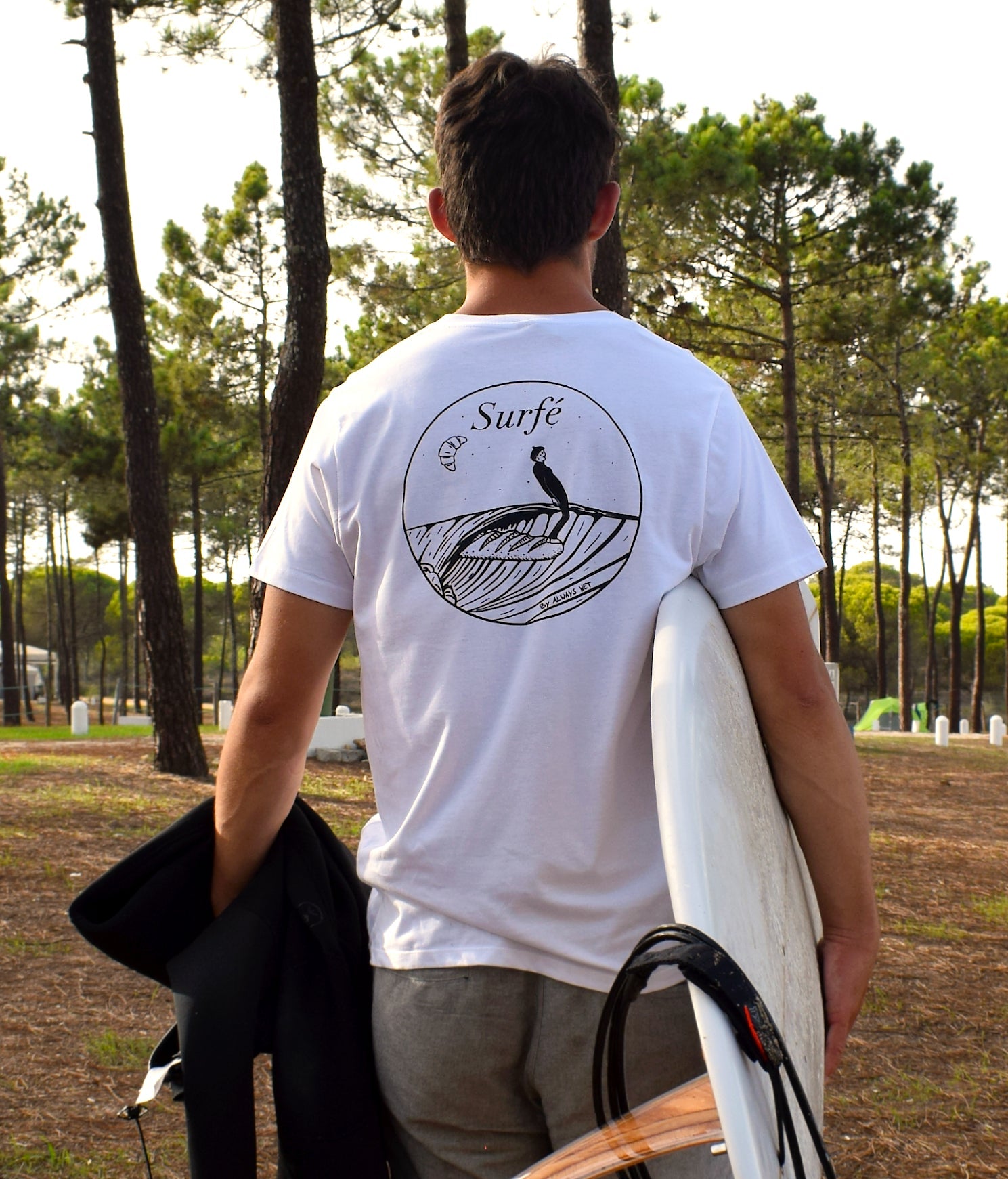 Surfé - White, Organic, Fairtrade, Unisex Shirt